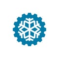 AC air conditioning repairman service logo design