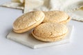 AcÃÂ±badem macaroon on a white background. Royalty Free Stock Photo