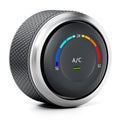 AC button of a modern car isolated on white background. 3D illustration Royalty Free Stock Photo