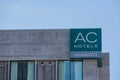 AC Hotels Marriott sign on a new European inspired hotel in downtown of San Francisco Bay Area largest city