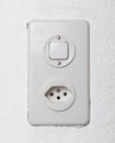 AC power plug wall socket - Switzerland Royalty Free Stock Photo