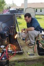 AC Repair Man Royalty Free Stock Photo