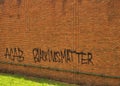 ACAB Black lives matter spray painted on wall Royalty Free Stock Photo