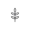 Acacia leaf outline icon Royalty Free Stock Photo