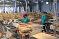 Acacia panel production in Vietnam