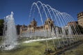 The Academia de Caballeria Cavalry Academy faces the Plaza Zorrilla near the Campo Grande in Valladolid, Spain. Royalty Free Stock Photo