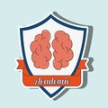 academic emblem design Royalty Free Stock Photo