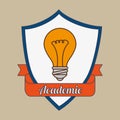 academic emblem design Royalty Free Stock Photo