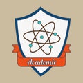 academic emblem design Royalty Free Stock Photo