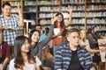 Academic Library College Unity Classmate Union Concept Royalty Free Stock Photo