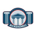 Academic logo design Royalty Free Stock Photo