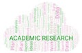 Academic Research word cloud