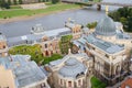 Academy of Art in Dresden and Elbe river Royalty Free Stock Photo