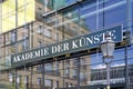 The Academy of Arts German: Akademie der Kuenste is a state arts institution in Berlin, Germany. Royalty Free Stock Photo