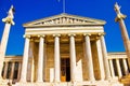 The Academy of Athens in Athens, Greece Royalty Free Stock Photo