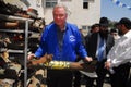 Academy Award-winning actor Jonathan Voight visit to Sderot Israel Royalty Free Stock Photo