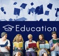 Academy Certification Curriculum School Icon Royalty Free Stock Photo