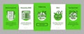 Academy Educational Onboarding Elements Icons Set Vector