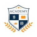 academy logo element. Vector illustration decorative design Royalty Free Stock Photo