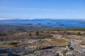 Acadia National Park aerial view, Maine, USA Royalty Free Stock Photo