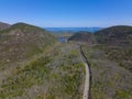 Acadia National Park aerial view, Maine, USA Royalty Free Stock Photo