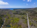 Acadia National Park aerial view, Maine, USA Royalty Free Stock Photo