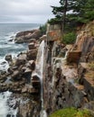 Acadia Seacoast In The Rain