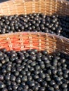 Acai in baskets Royalty Free Stock Photo