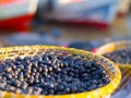 Acai in baskets Royalty Free Stock Photo