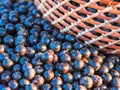 Acai in baskets Royalty Free Stock Photo