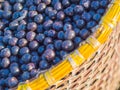 Acai in baskets Royalty Free Stock Photo