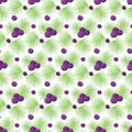 Acai berries seamless pattern