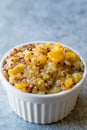 Acai Bowl / Quinoa with Tropical Fruits Mango, Papaya and Pineapple.