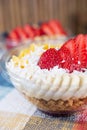 Acai bowls with strawberries