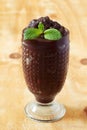 Acai frozen pulp juice in glass Royalty Free Stock Photo