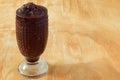 Acai frozen pulp juice in glass Royalty Free Stock Photo