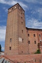 Acaja castle, Fossano, province of Cuneo, Italy Royalty Free Stock Photo