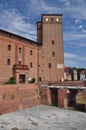 Acaja castle, Fossano, province of Cuneo, Italy Royalty Free Stock Photo
