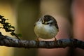 Acanthisitta chloris - Rifleman - titipounamu - endemic bird from New Zealand, small insectivorous passerine bird that is endemic