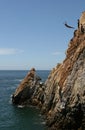 Acapulco cliff diver Royalty Free Stock Photo