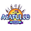 Acapulco Mexico - icon, emblem design Royalty Free Stock Photo