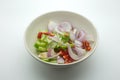 Acar, Ajat, Islamic salad, Vinegar pickled vegetable for grilled pork satay Royalty Free Stock Photo