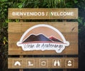Acatenango Volcano Hiking Trail Sign