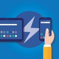 Accelerated mobile pages fast in smart phone Royalty Free Stock Photo