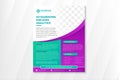 Accelerating for data analysis Flyer Template, eye catching flyer Royalty Free Stock Photo