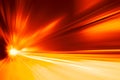 Acceleration super fast speedy car drive motion blur of light fastest abstract for background design. Royalty Free Stock Photo