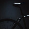 Accentuated Shapes of a Bicycle Royalty Free Stock Photo