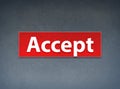 Accept Red Banner Abstract Background