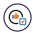 Accept, like, thumbs, thik, check, accept thumbs icon