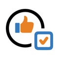 Accept, like, thumbs, thik, check, accept thumbs icon